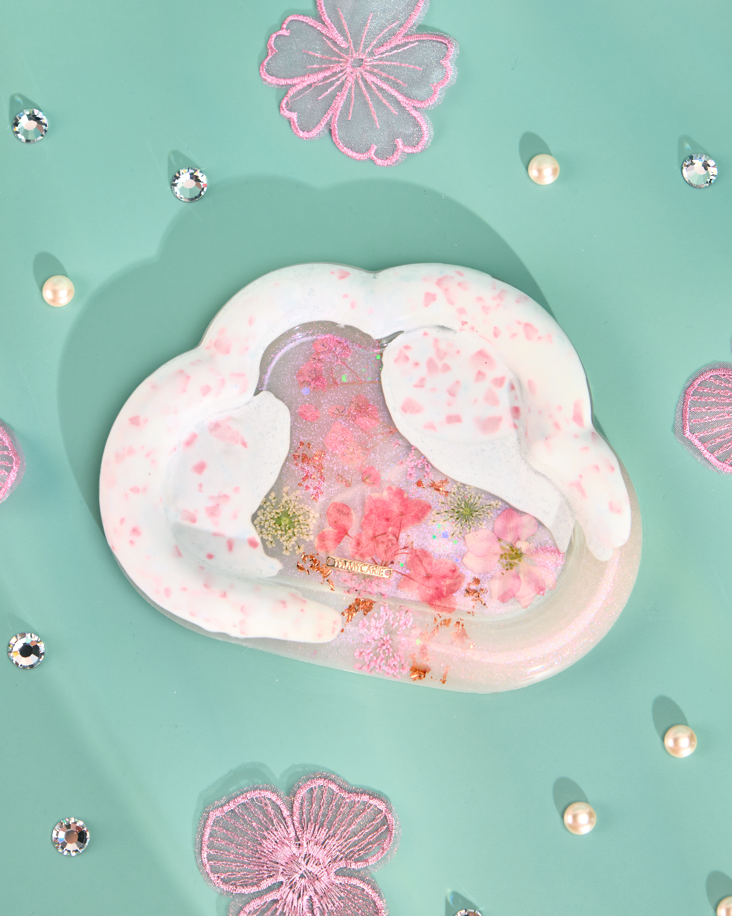 11995 Pressed Flower Accessories Resin Plate