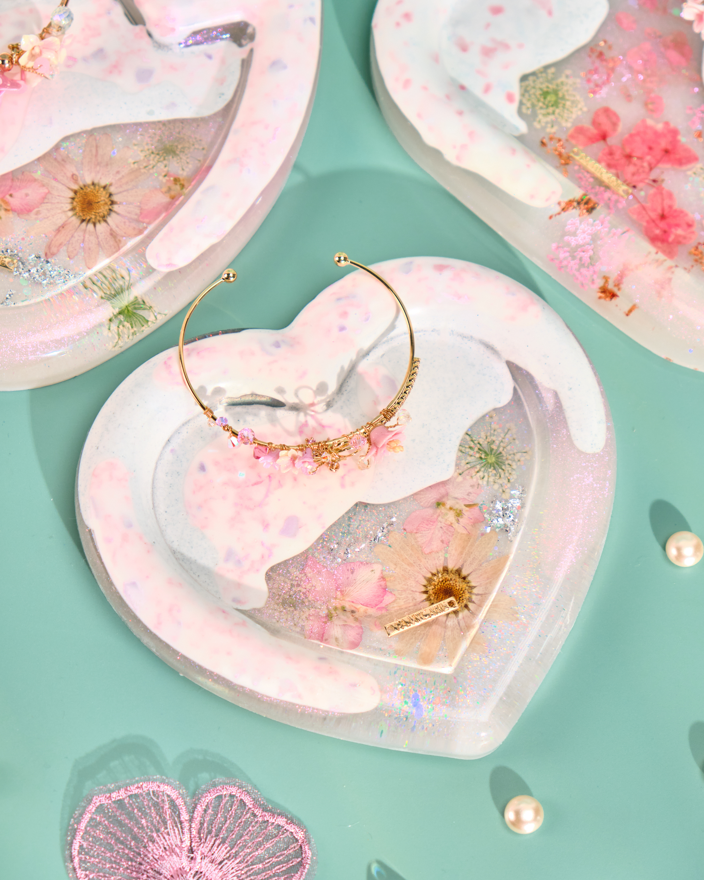 11996 Pressed Flower Accessories Resin Plate