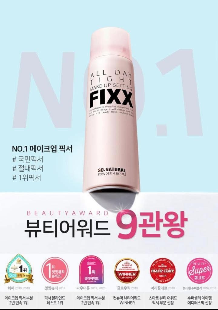 韓國So Natural FIXX全天候補水定妝噴霧120ml**$138/1枝 ，2枝起$130