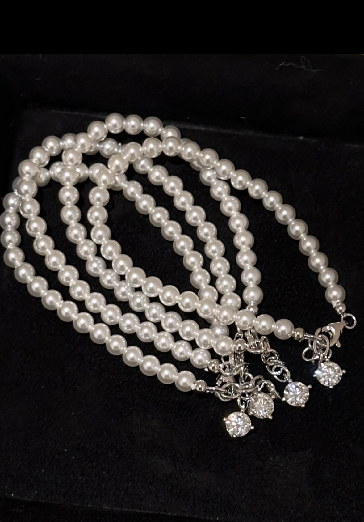 Cheris pearl diamond bracelet