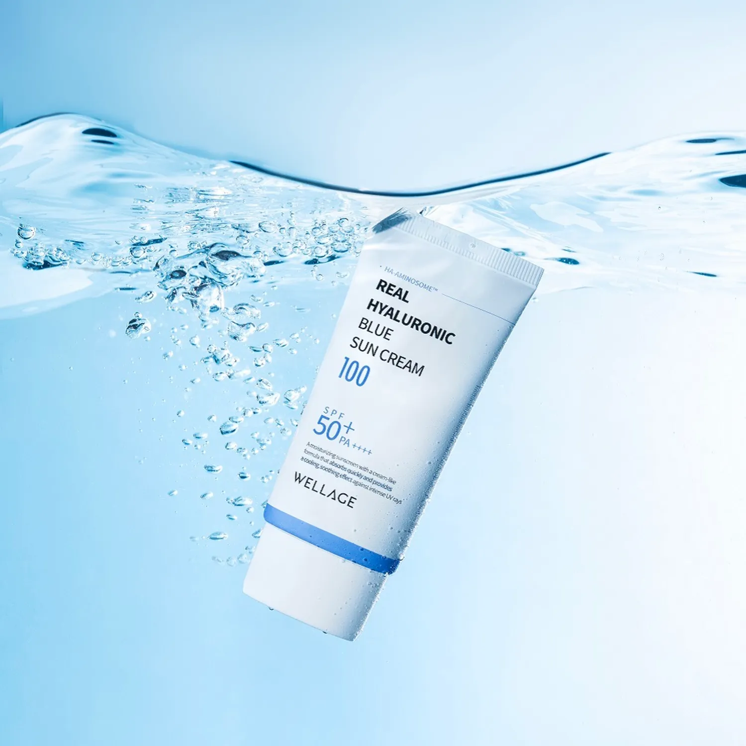 WELLAGE 真玻尿酸藍色防曬乳 50ml