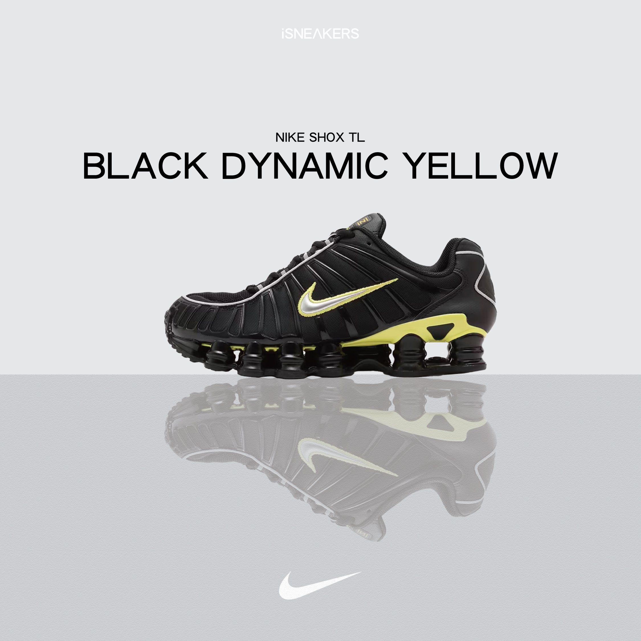 iSNEAKERS｜Nike Shox TL "Black Dynamic Yellow" 黑黃 CN0151-002
