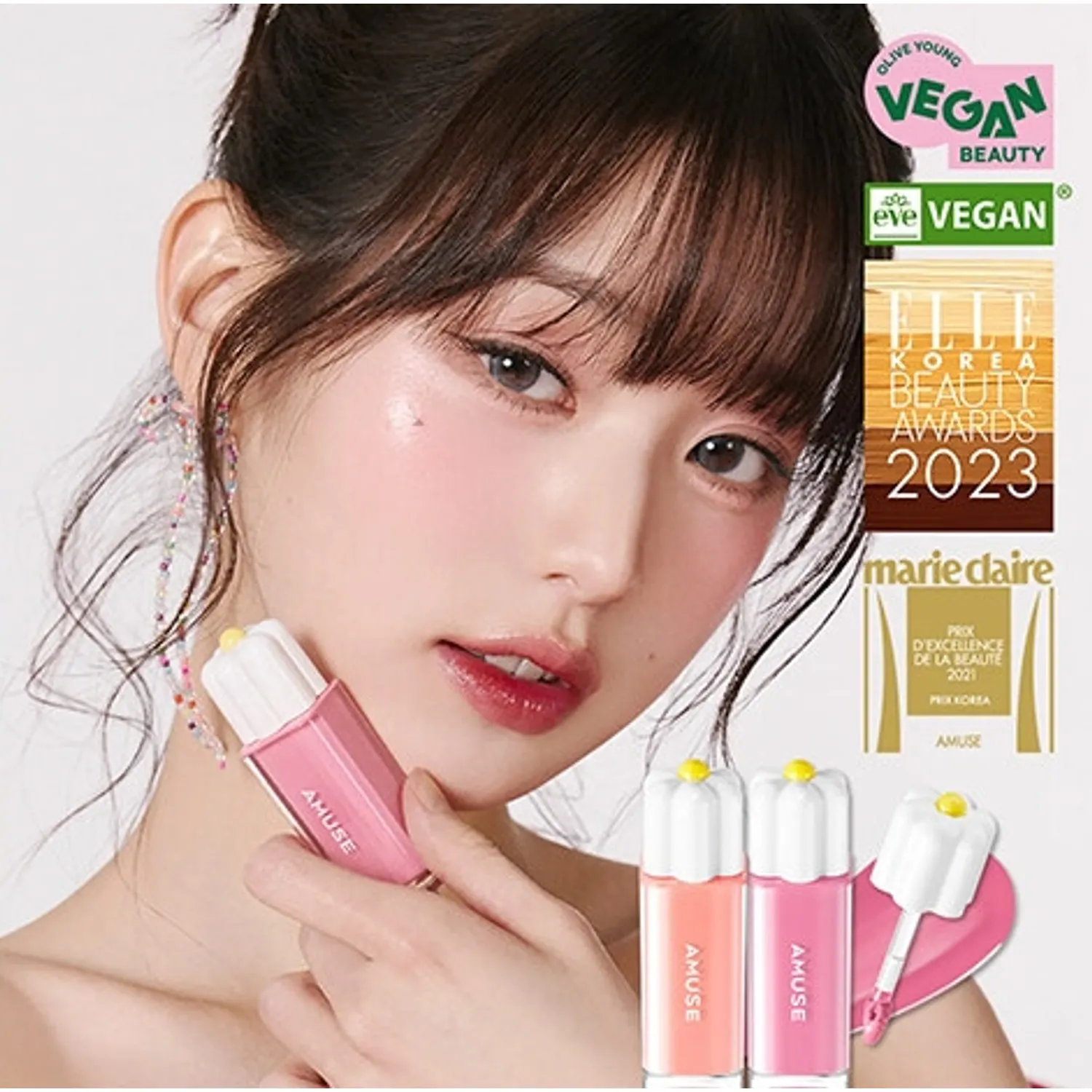 AMUSE 蜜光染色唇釉【14款色號】