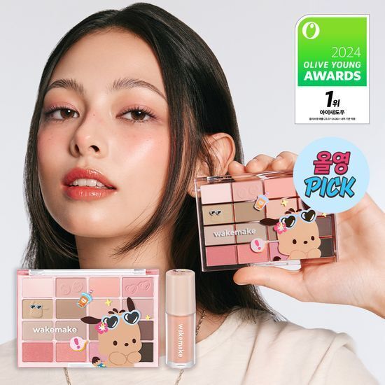 《25現貨/Olive young連線》WAKEMAKE x Pochacco Soft Blurring Eye Palette set
