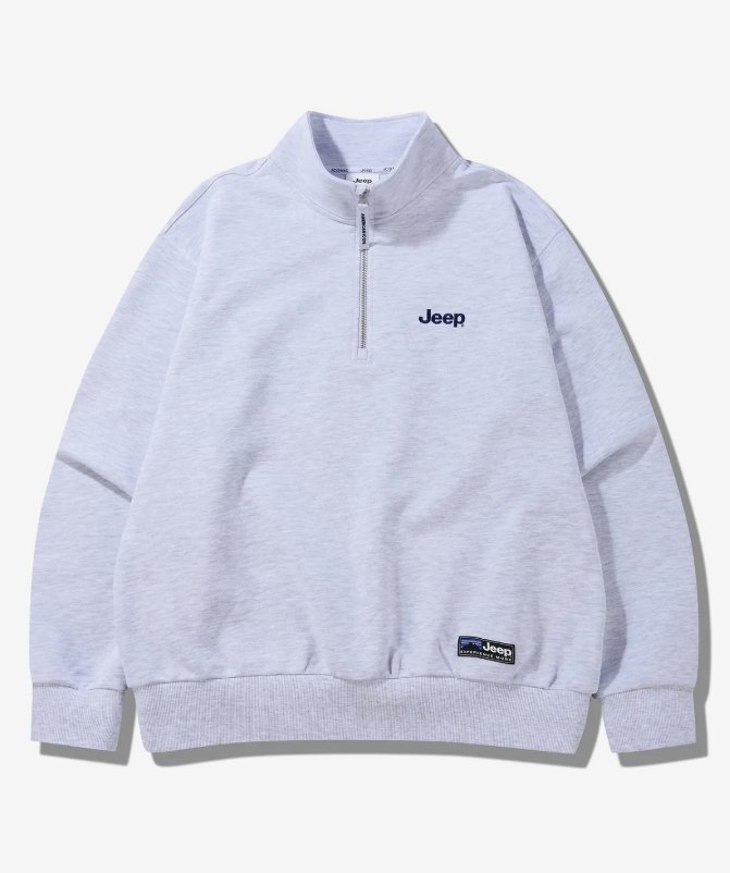 JEEP 吉普   輕量  M-Logo 半拉鍊運動上衣   JUL25