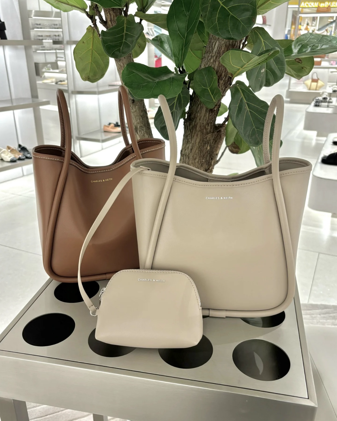 <韓韶禧同款✨>CHARLES & KEITH 小CK Lyla 中型托特包 肩背包 斜背包 5色 (附小收納包)