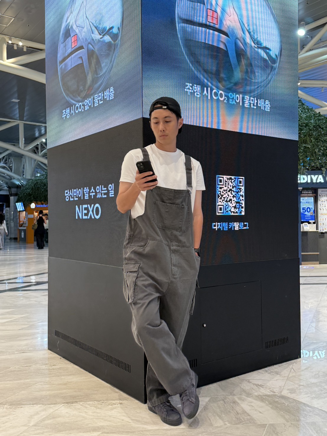 街頭灰域吊帶褲