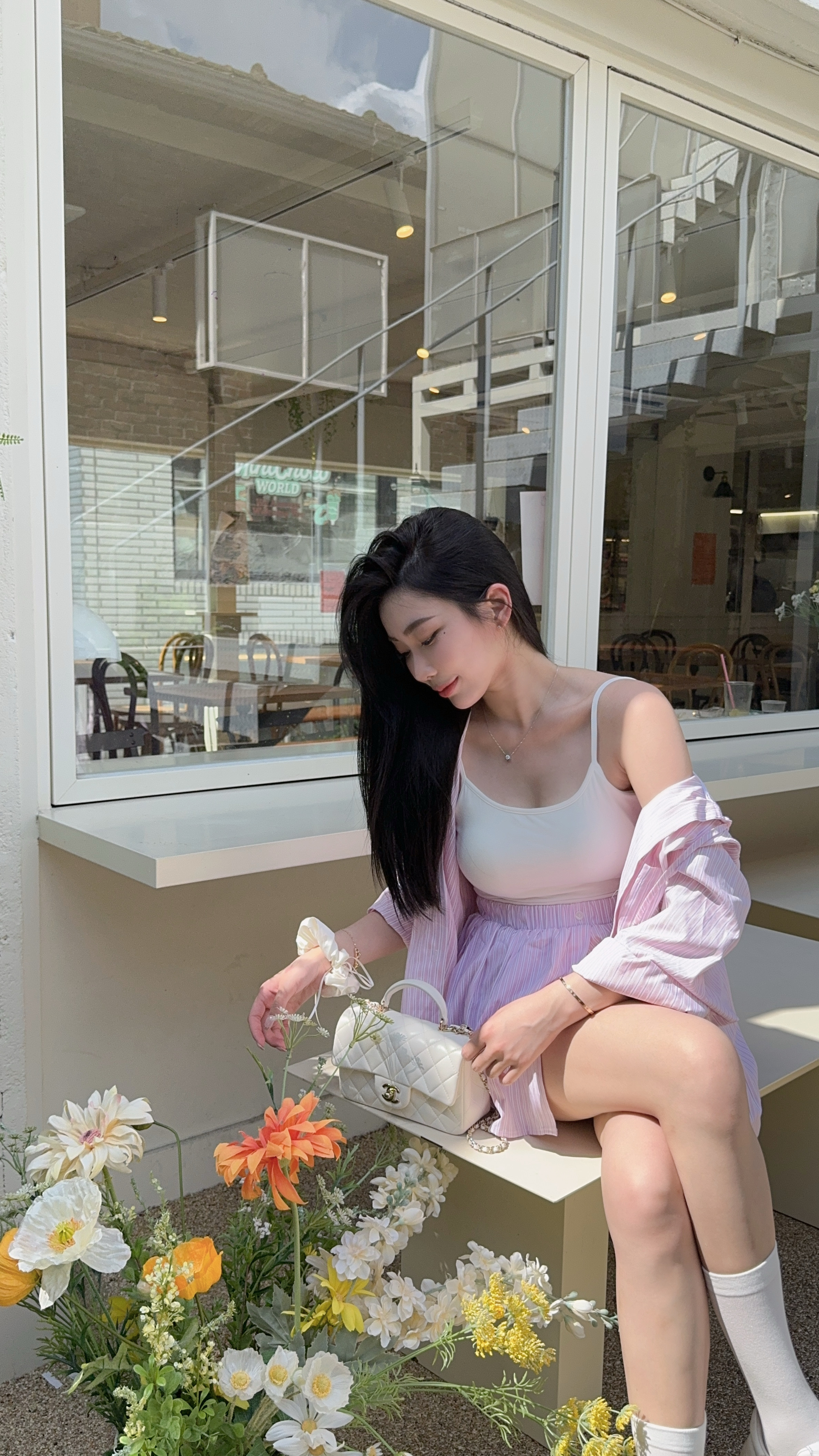 韓國選品🇰🇷甜夢少女🩰條紋襯衫