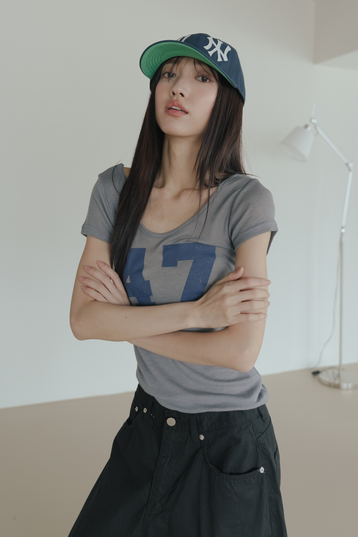 47 Round Neck T-Shirt #上衣