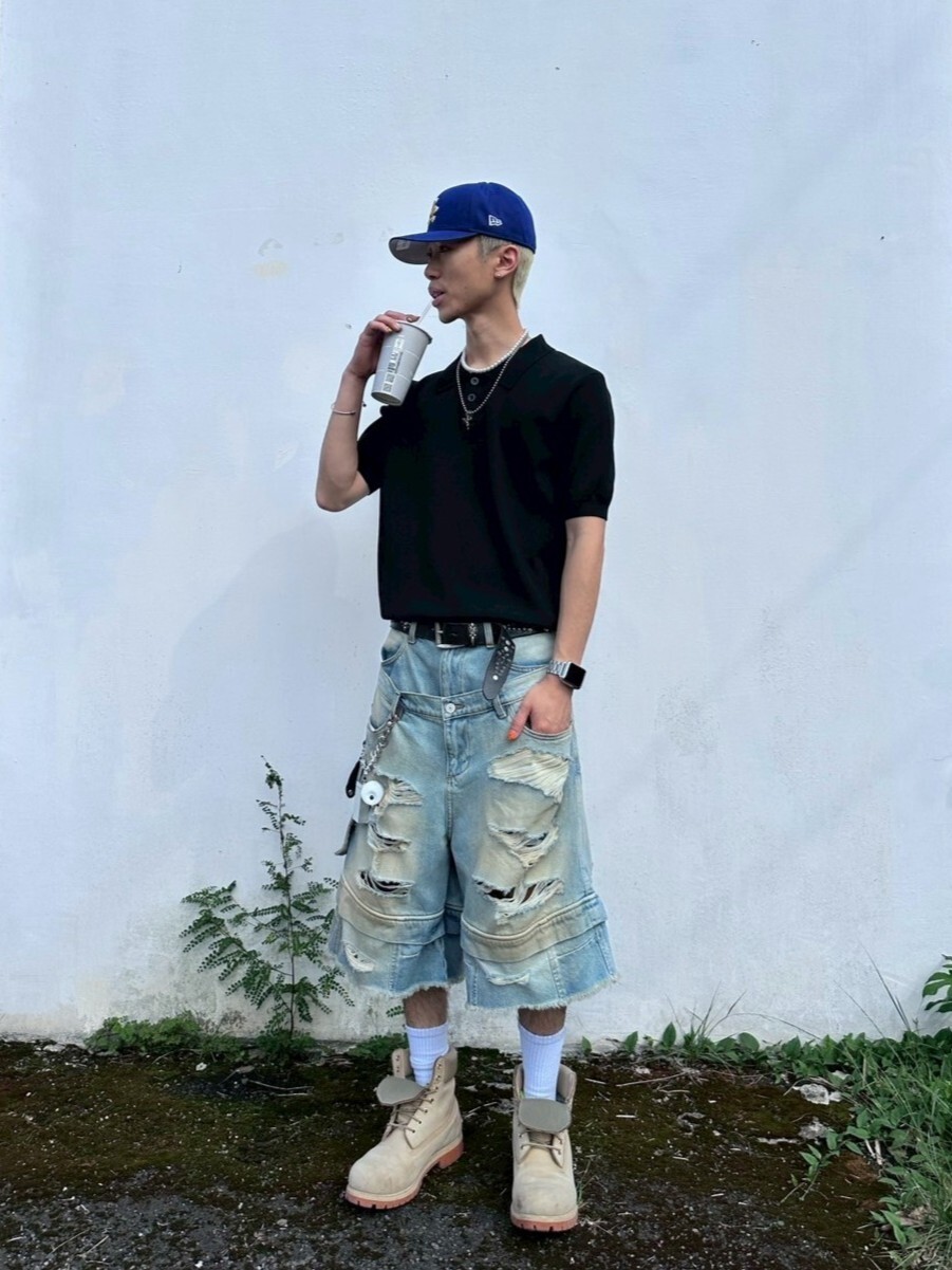 《S.V》素針織短版POLO T