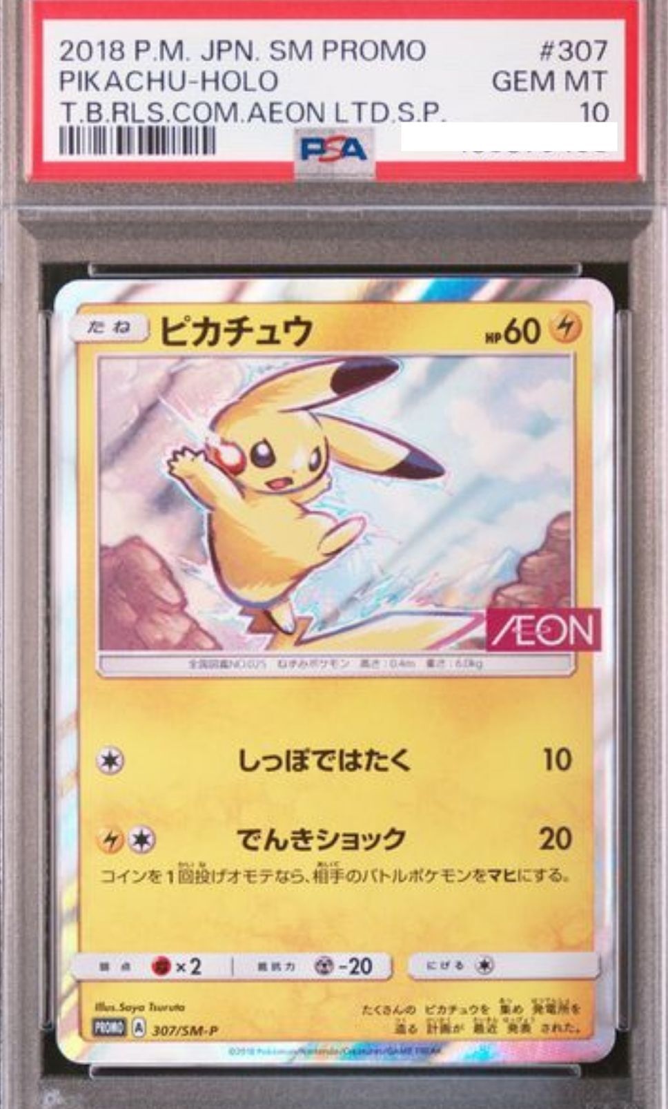POKEMON JAPANESE PROMO 307/SM-P PSA10