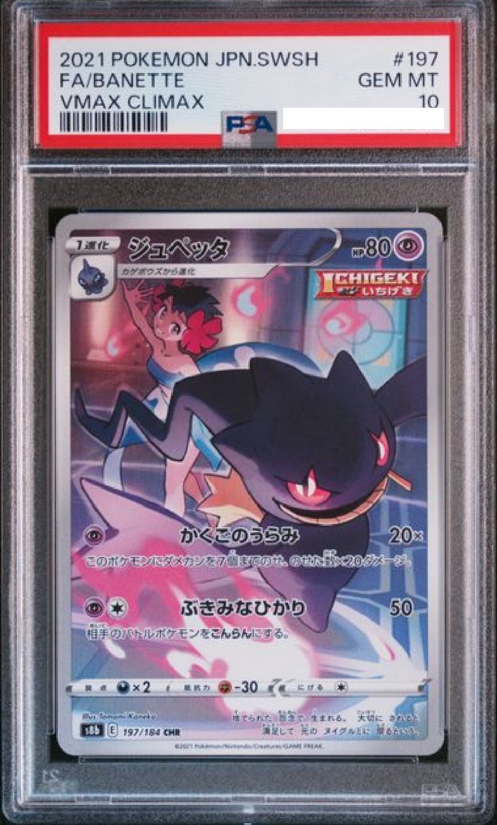 POKEMON JAPANESE S8B 197/184 CHR PSA10