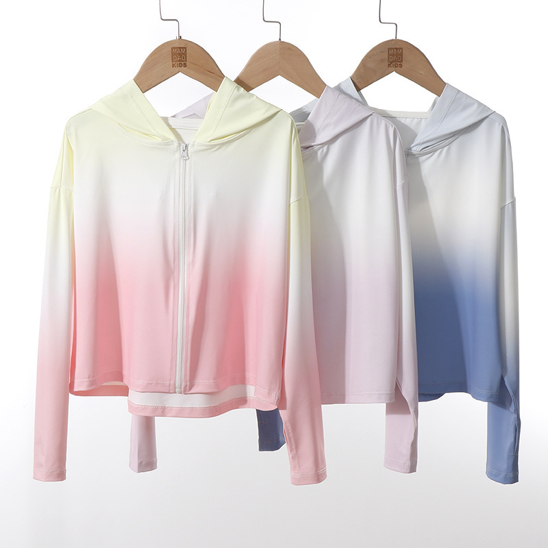 夏季 漸變冰絲防曬外套