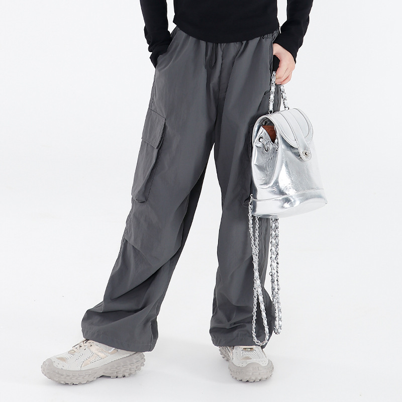 中性款 夏秋季工裝闊腿褲