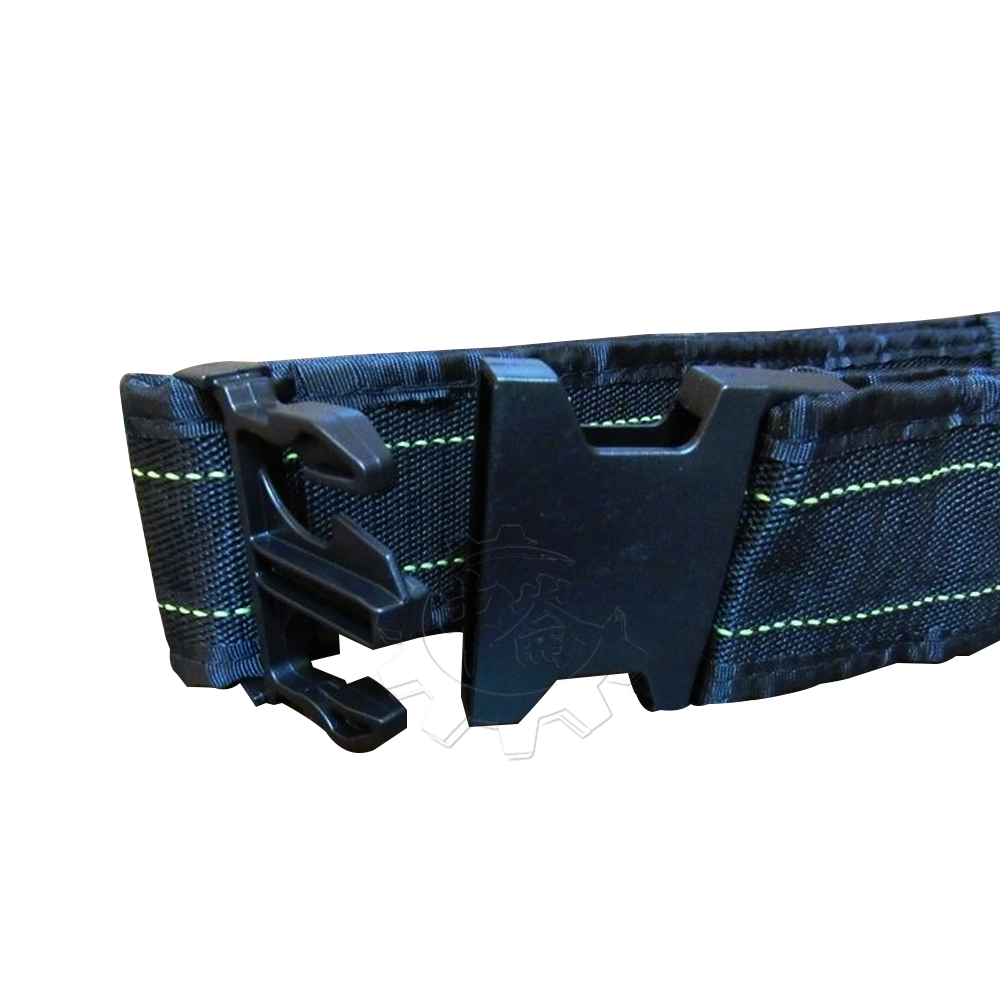 ＊中崙五金【附發票】台灣製 木牛牌S腰帶 59吋 工具袋 工具包專用工作腰帶 插扣式附魔鬼貼自黏 黑色