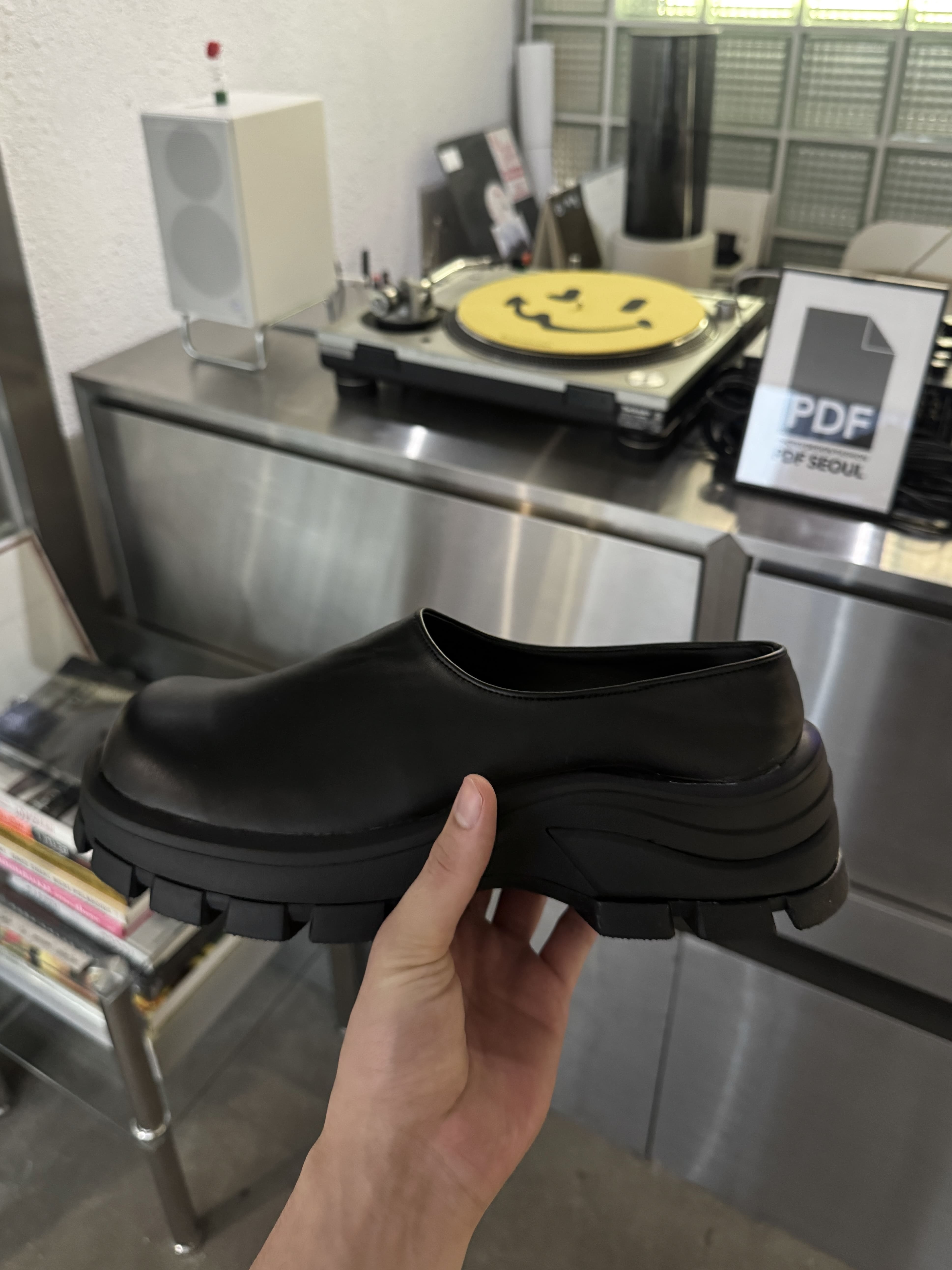 韓國 鋸齒 增高 5CM 厚底 皮革 拖鞋 穆勒鞋（部分現貨）