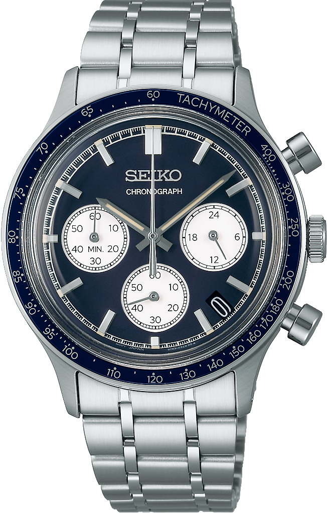 萬年鐘錶 - SEIKO   CS 系列  質感經典三眼計時男錶   SSB477P1 / 8T63-03P0B   錶徑38.7MM