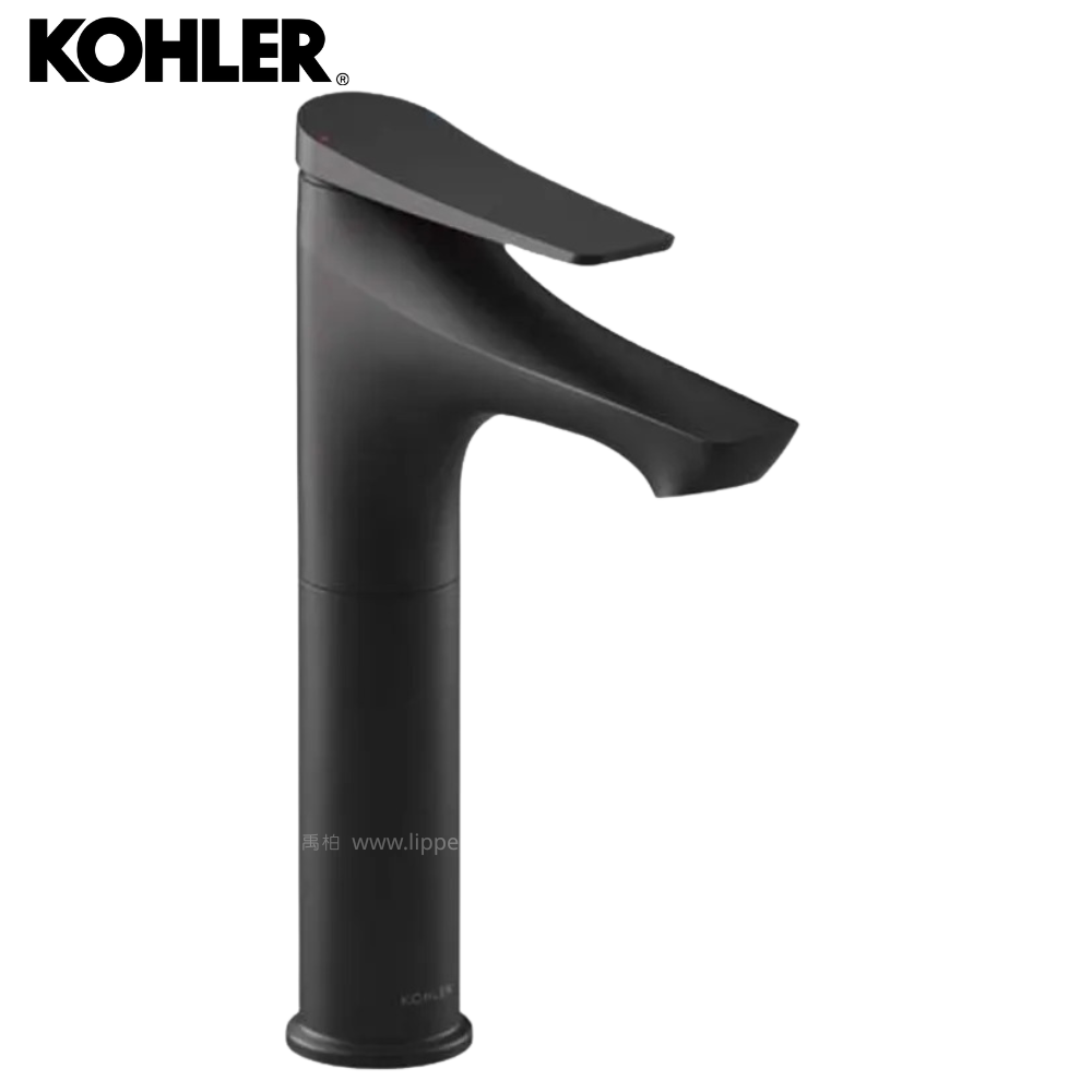 ★ 個性盡顯優惠 ★ KOHLER Fore Arc 高腳臉盆龍頭(霧黑) K-29547T-4-BL