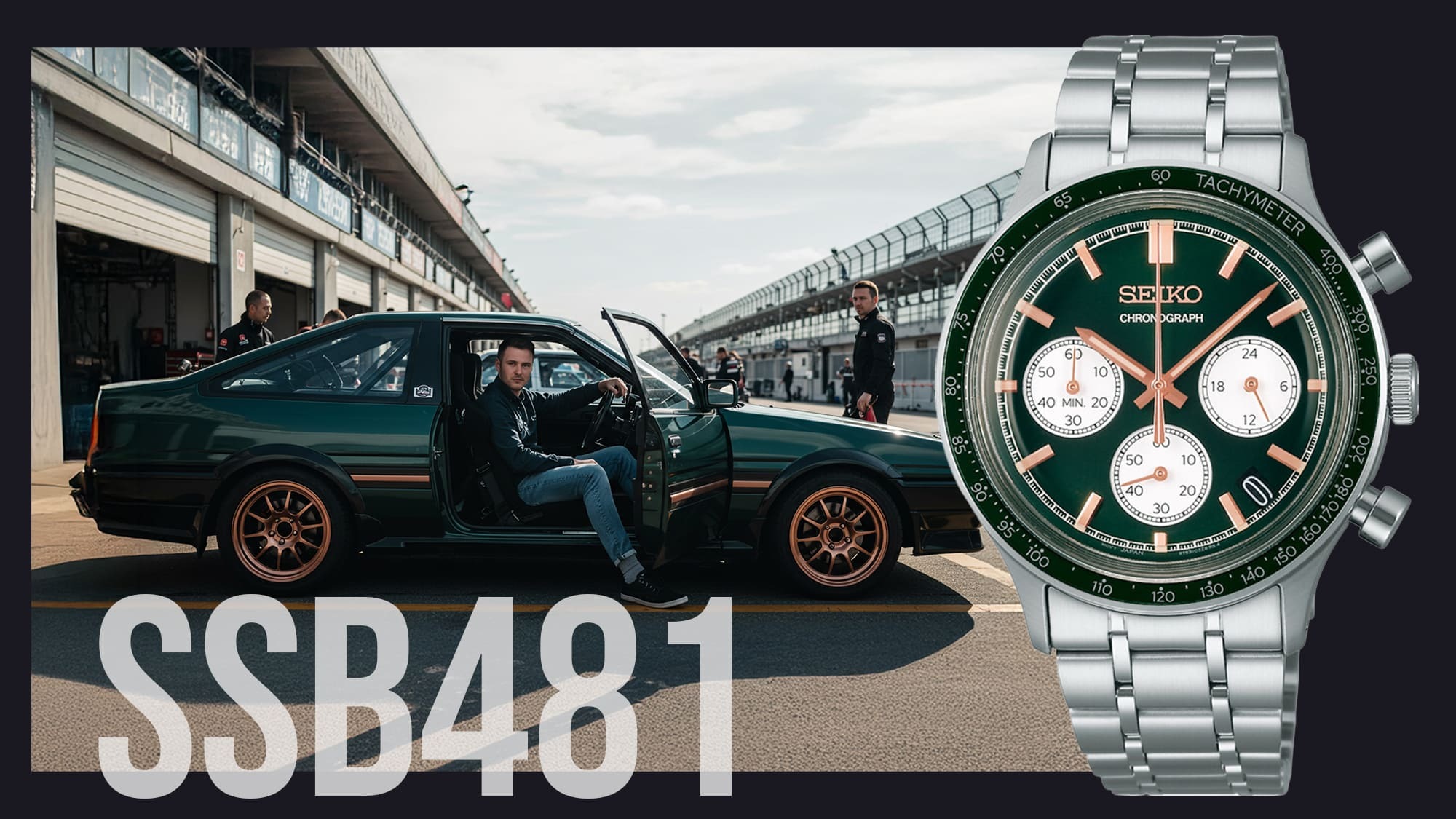 萬年鐘錶 - SEIKO   CS 系列  質感經典三眼計時男錶   SSB481P1 / 8T63-03P0G   錶徑38.7MM