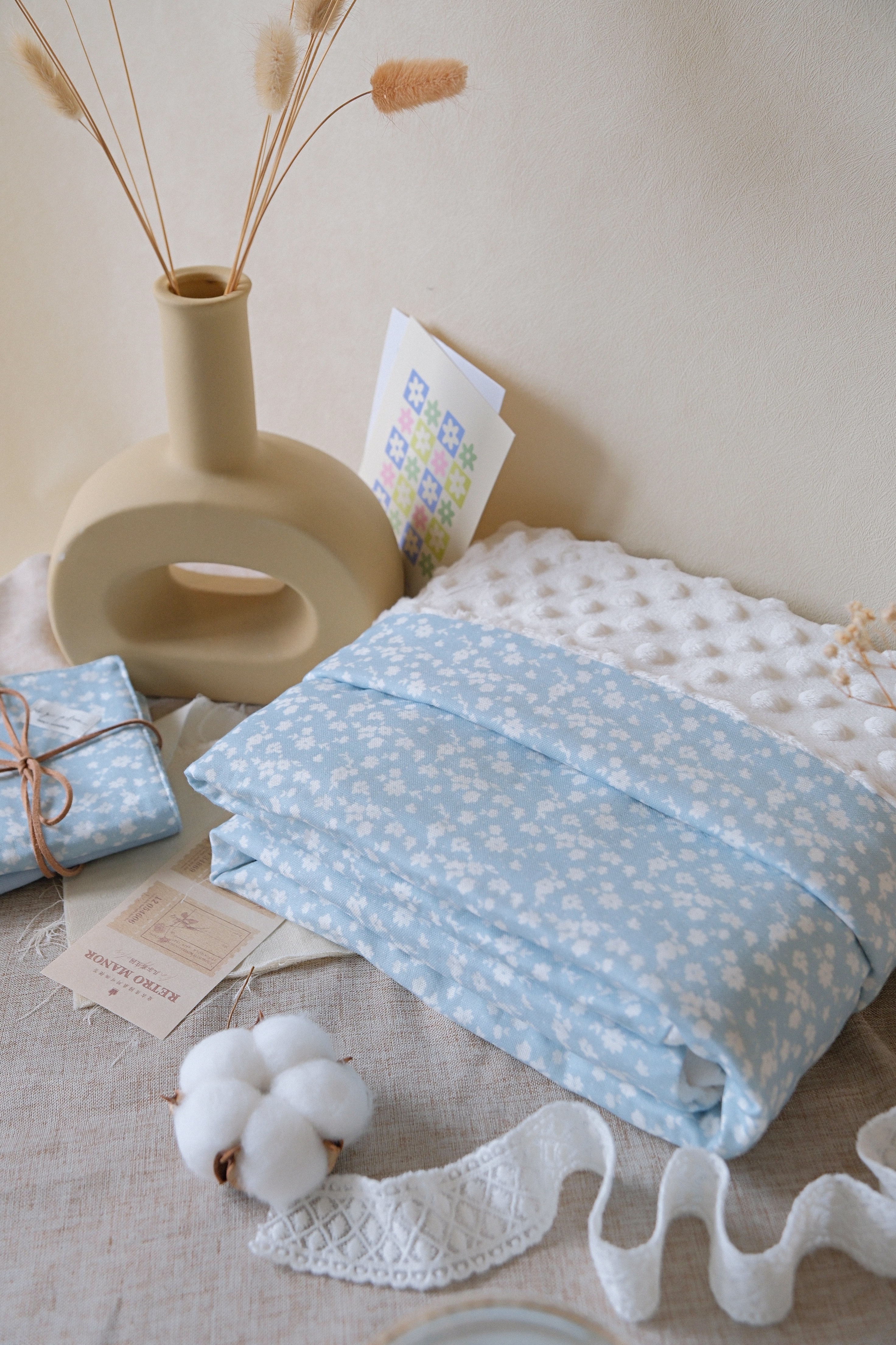 Hi Y.P store-舒眠毯-獨家設計款-霧藍霜語