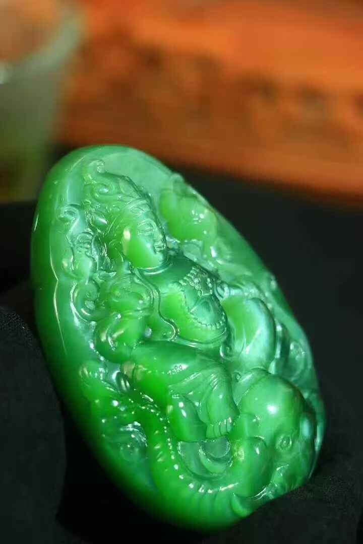 618710 和田玉貓眼普賢菩薩