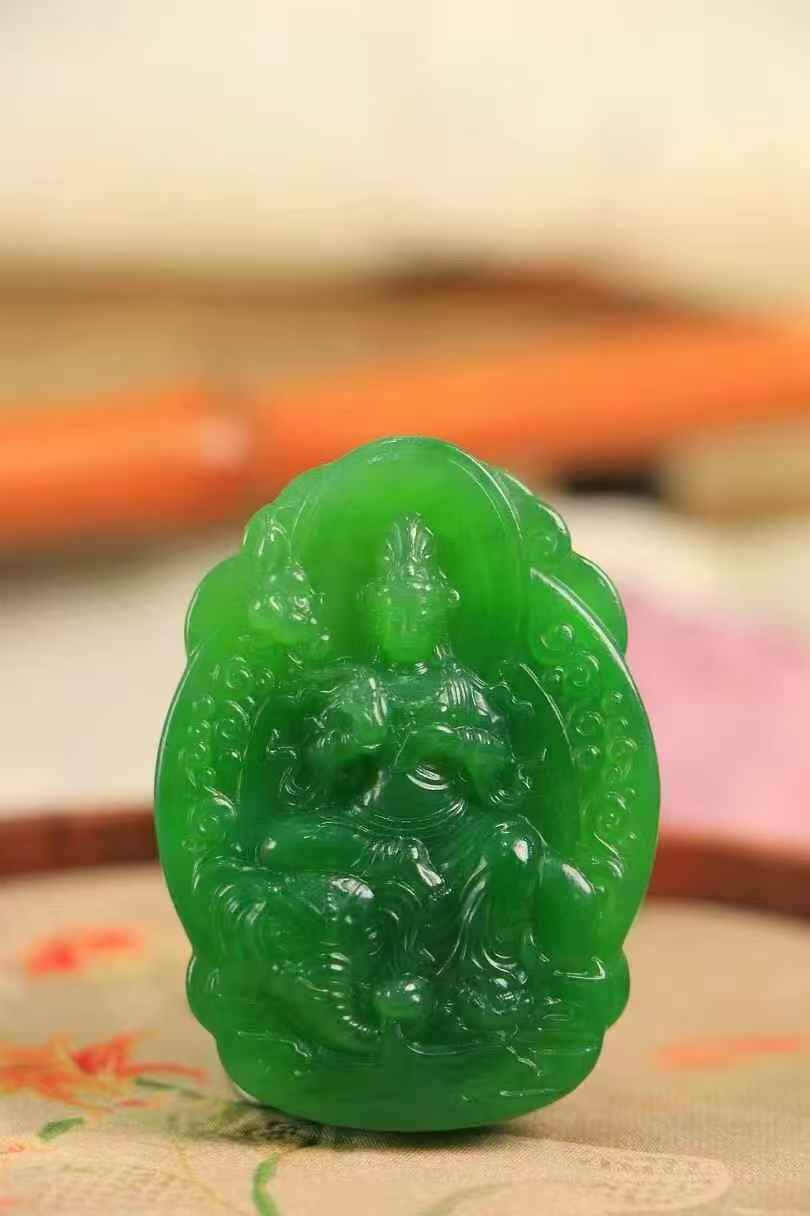 和田玉普賢菩薩,天然和田玉軟玉