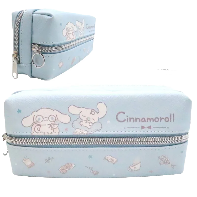 Sanrio 卡通 超輕身 雙拉鏈筆袋 玉桂狗