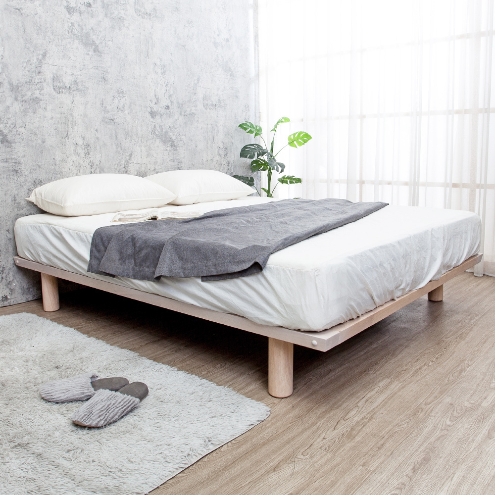 出清-維洛5尺雙人實木床底/床架