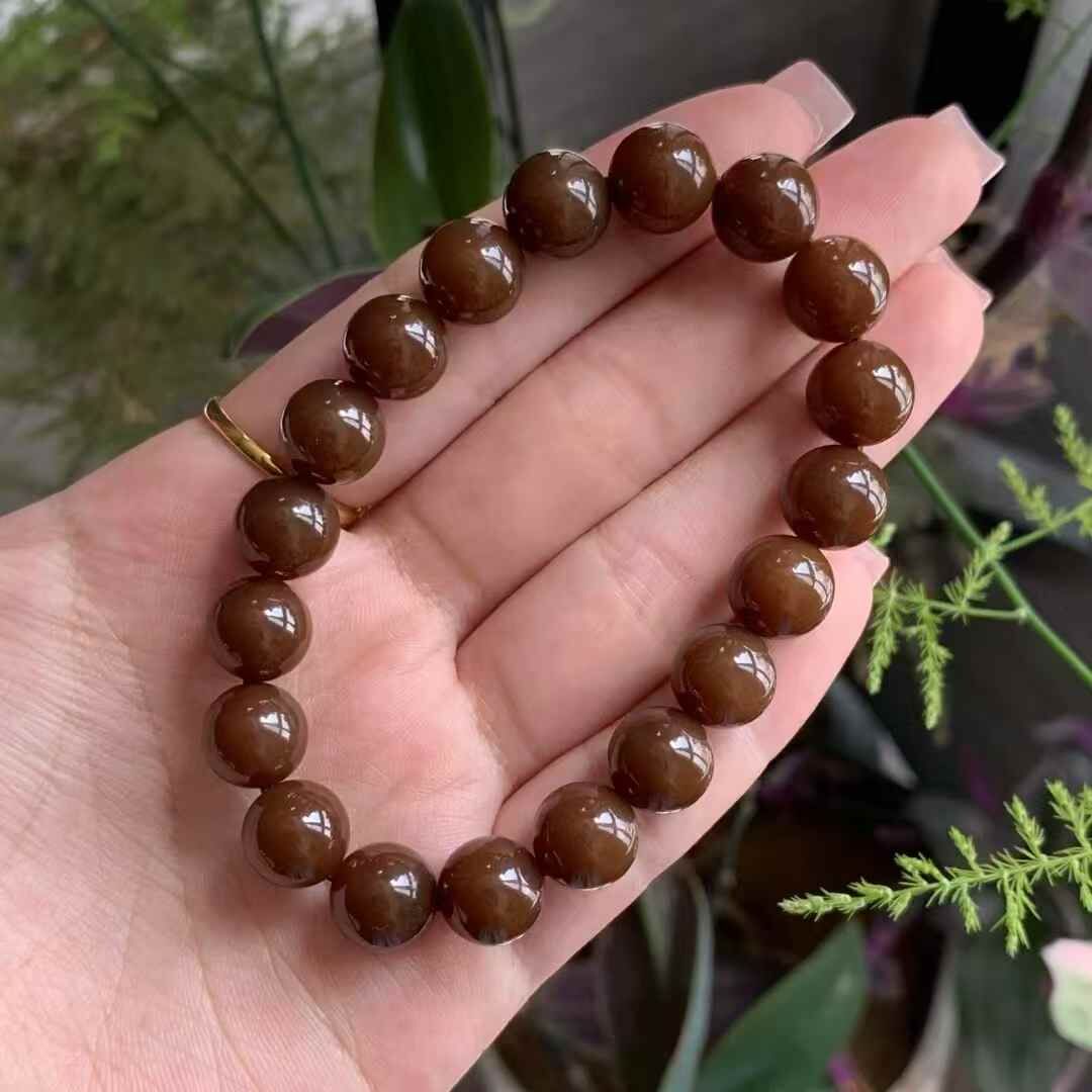 和田玉糖玉手串 (10mm直徑),天然和田玉軟玉