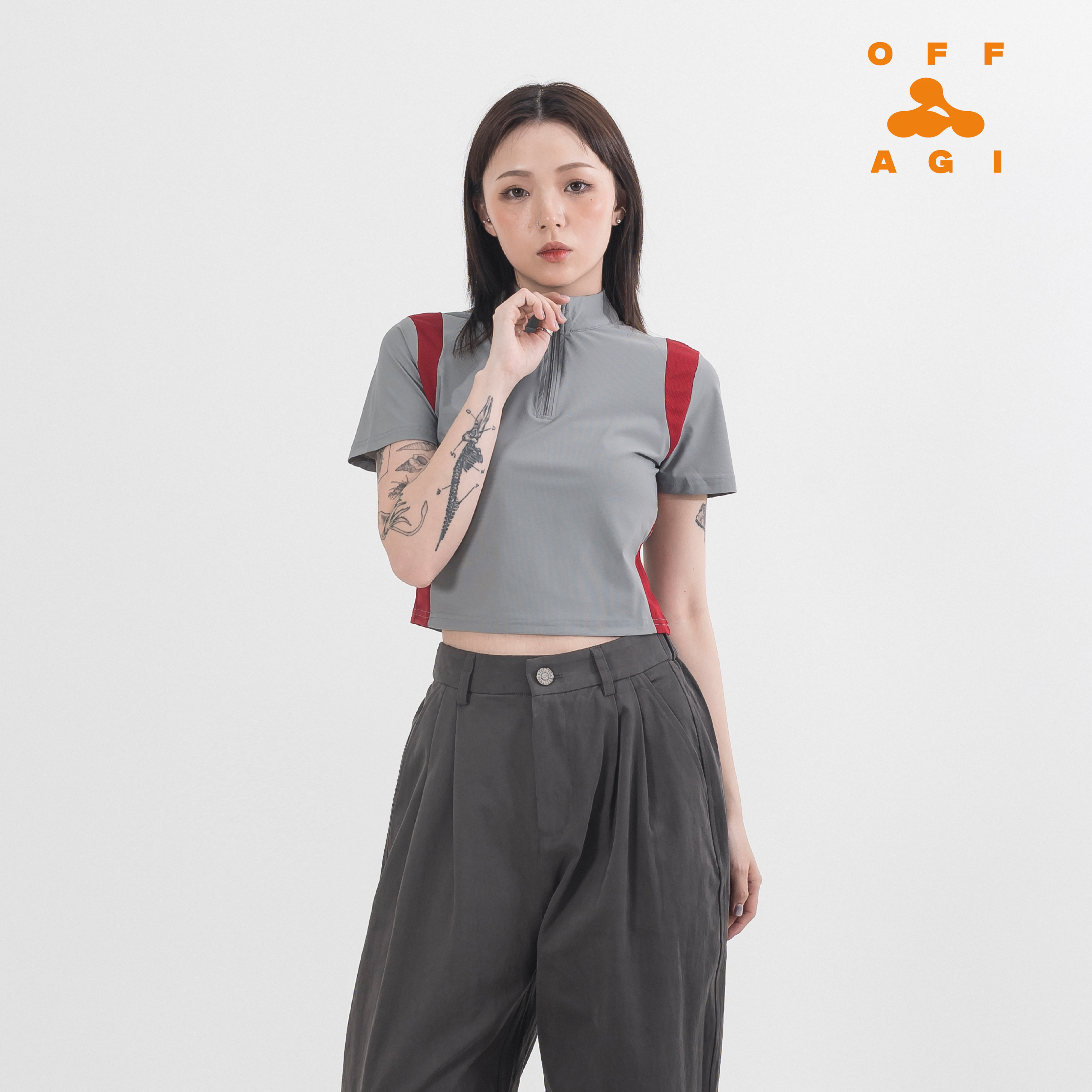 OFFSET x AGILITY / Function Crop Top 剪裁短版女裝Tee [OF-AG-5]