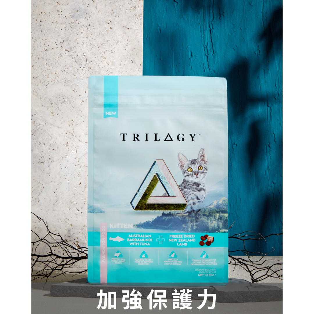 Trilogy凍乾無穀幼貓糧 (澳洲尖吻鱸魚及吞拿魚＋紐西蘭羊肺凍乾)