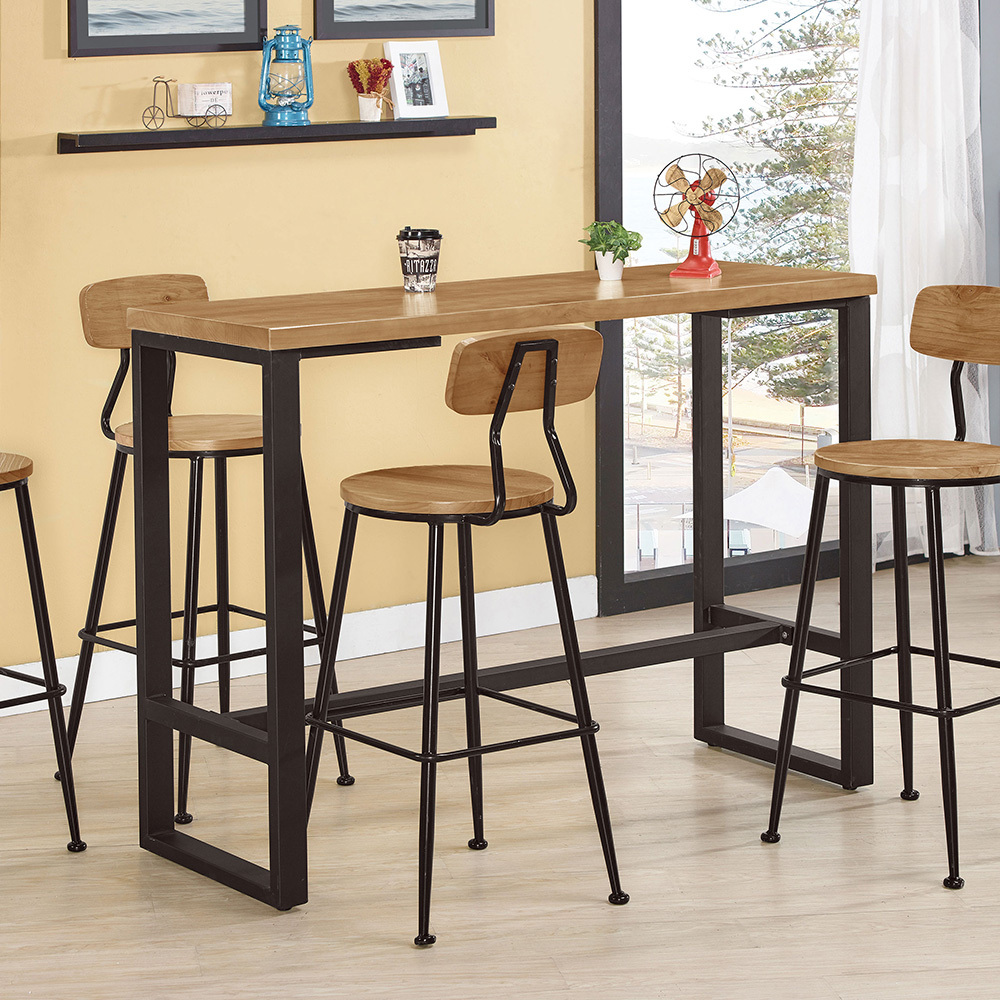 卡西法4.7尺工業風吧台桌/吧檯桌/高腳長桌/休閒桌/洽談桌