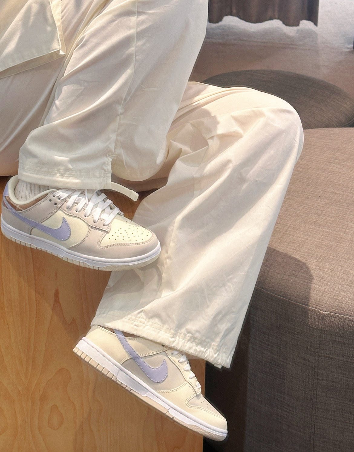 女鞋 NIKE W DUNK LOW LX 米棕 格子 復古 緩震 運動 休閒鞋【IH7354-101】