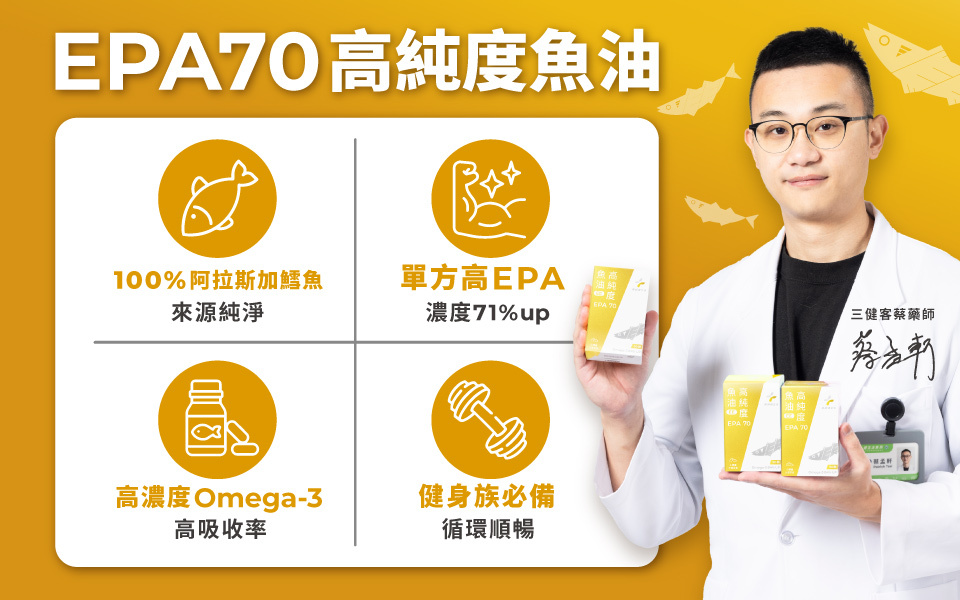 藥師推薦的高濃度Omega-3、高純度EPA魚油