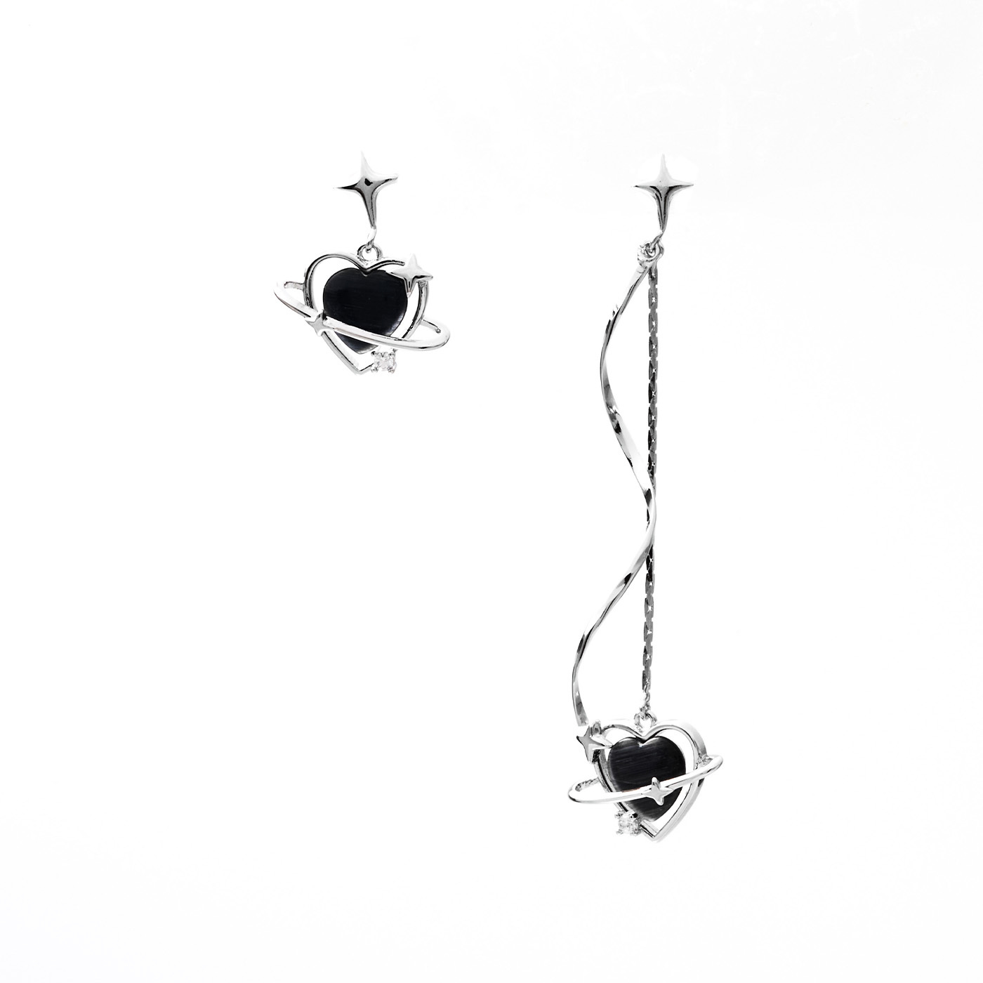 平價飾品,愛心,星球,垂墜耳環