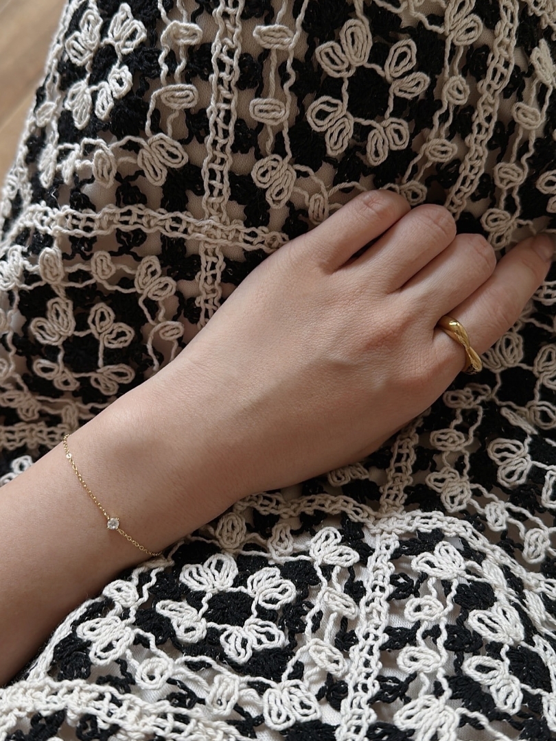 S925 one stone bracelet