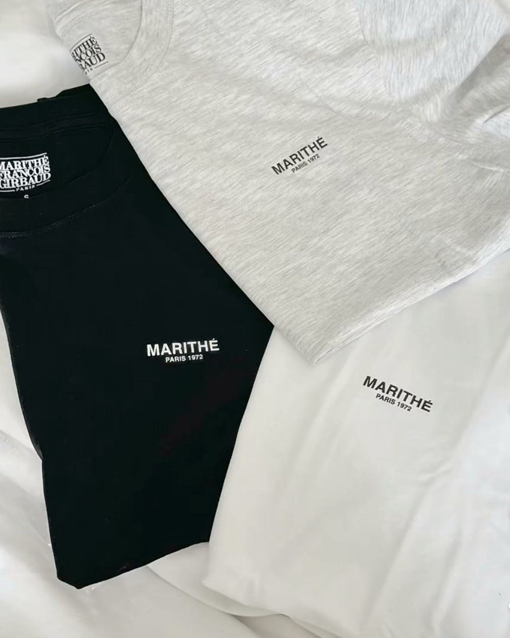 <韓國限時連線> Marithe Francois Girbaud MFG 3-PACK 小LOGO 短袖 T恤 上衣 三件組