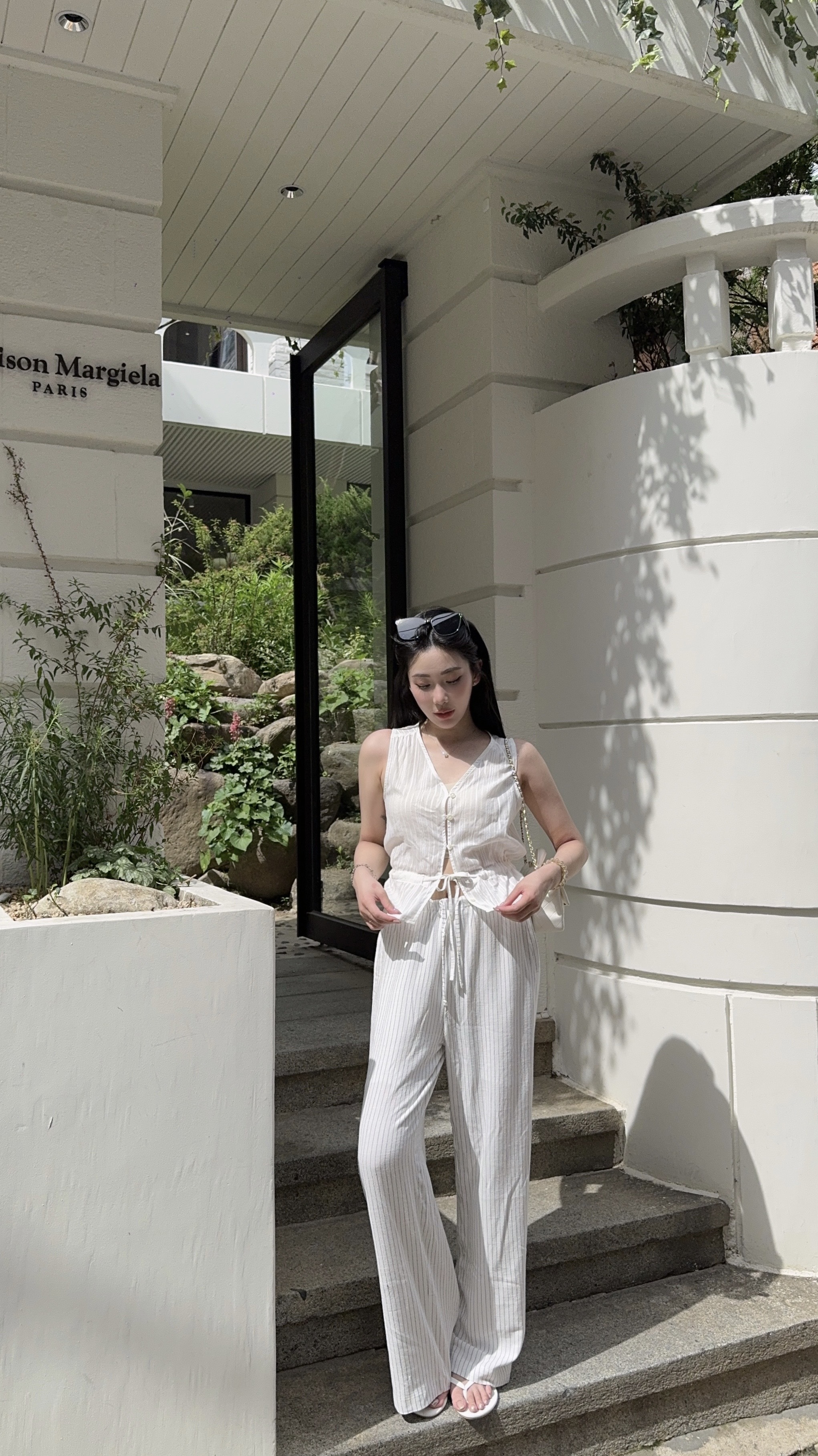 韓國選品🇰🇷慵懶午後🥨棉麻直條長褲