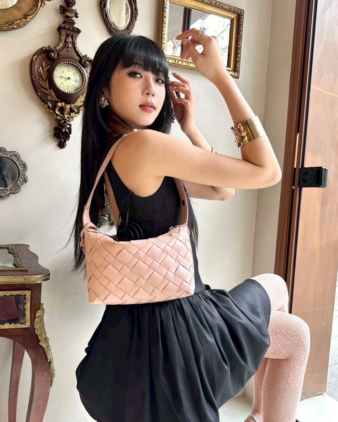 CHARLES & KEITH 小CK 夏日編織系列飯盒包 手提包 肩背包 斜背包 2色