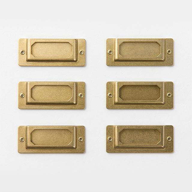 TRC Brass ｜ 黃銅標籤牌 6入 經典再現