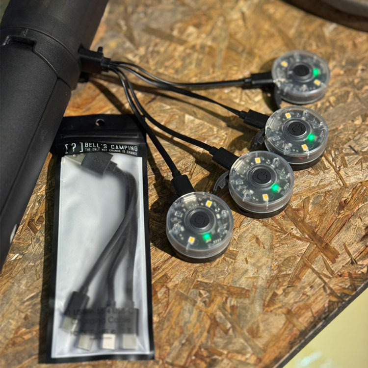 【Bell's Camping】USB-A to USB-C 一對四充電線