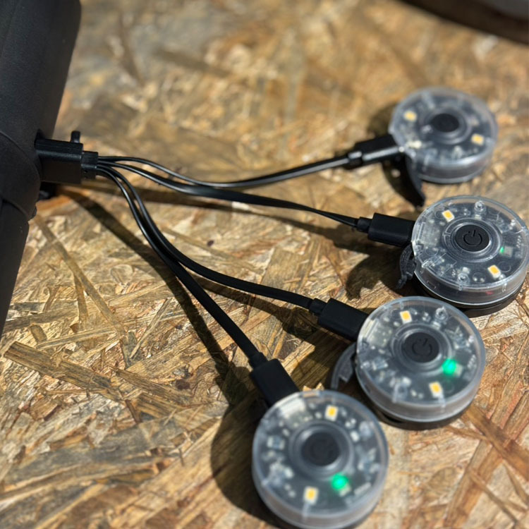 【Bell's Camping】USB-A to USB-C 一對四充電線