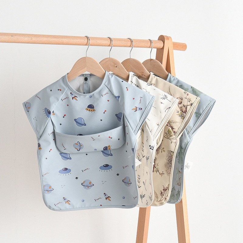 韓版無袖防水圍兜