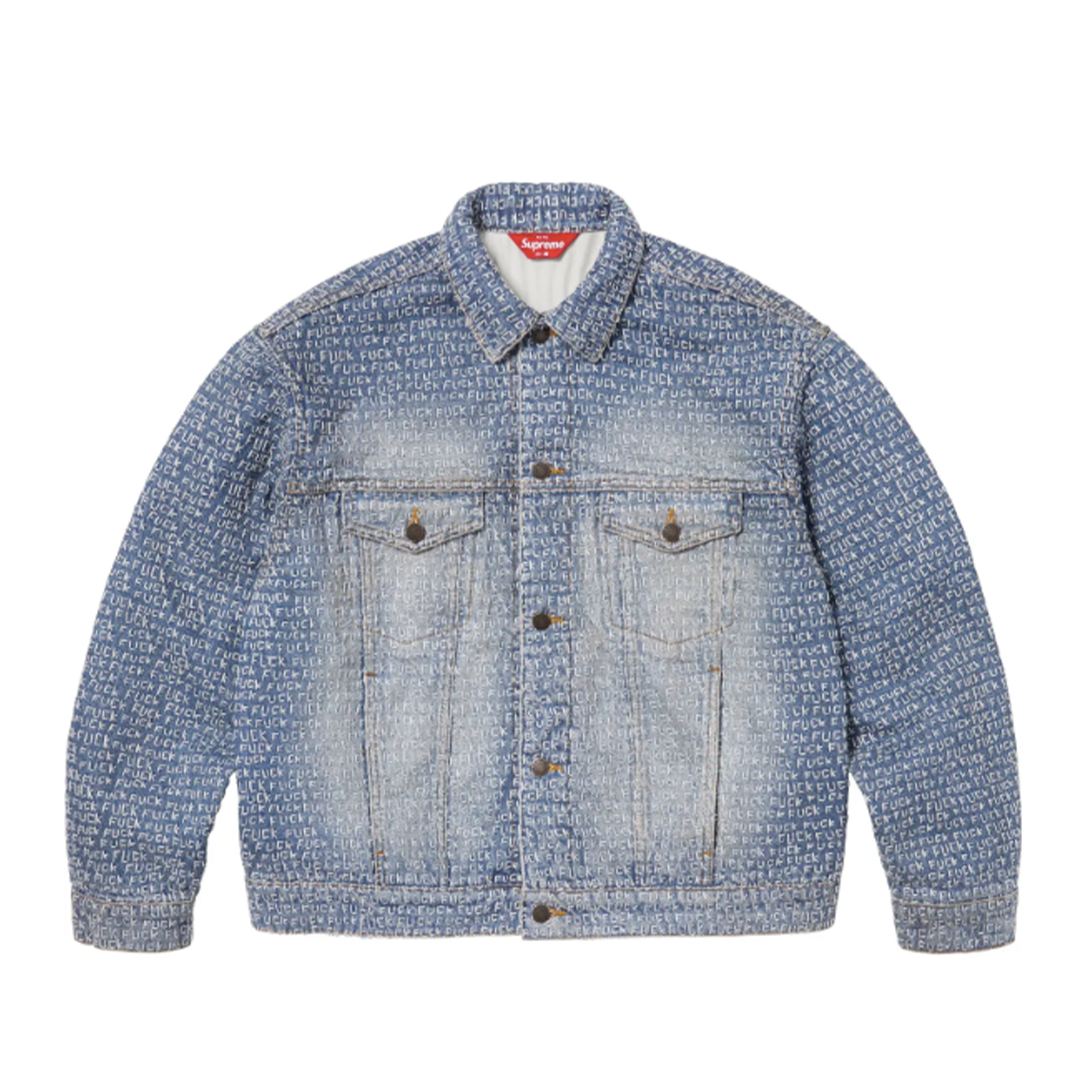 Supreme 25SS Fuck Stitch Denim Trucker Jacke|FLOMMARKET