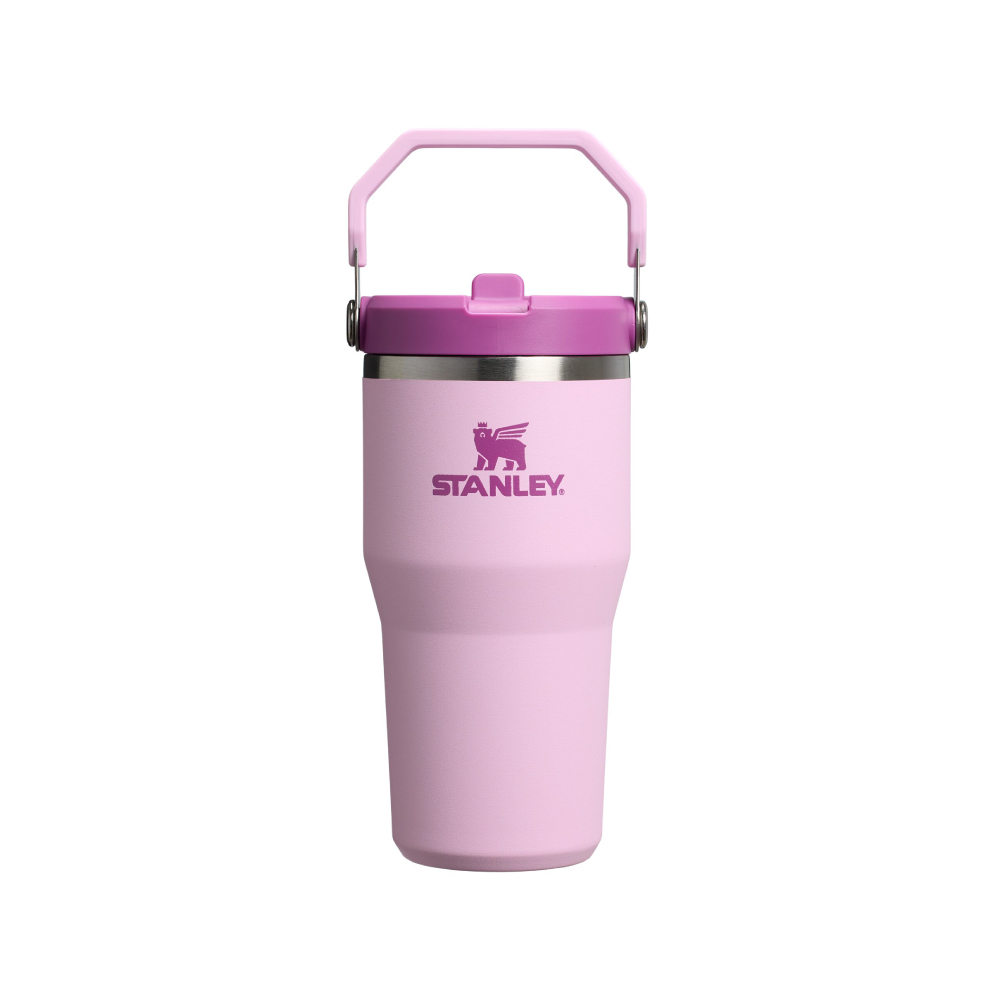 STANLEY 經典系列 IceFlow 手提吸管杯2.0 0.59L / 春櫻粉