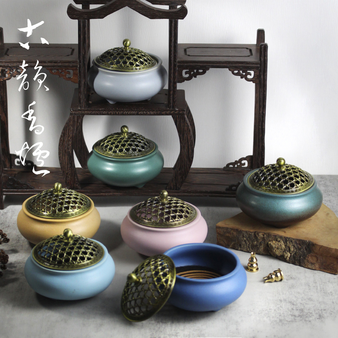 招財古韻薰香爐