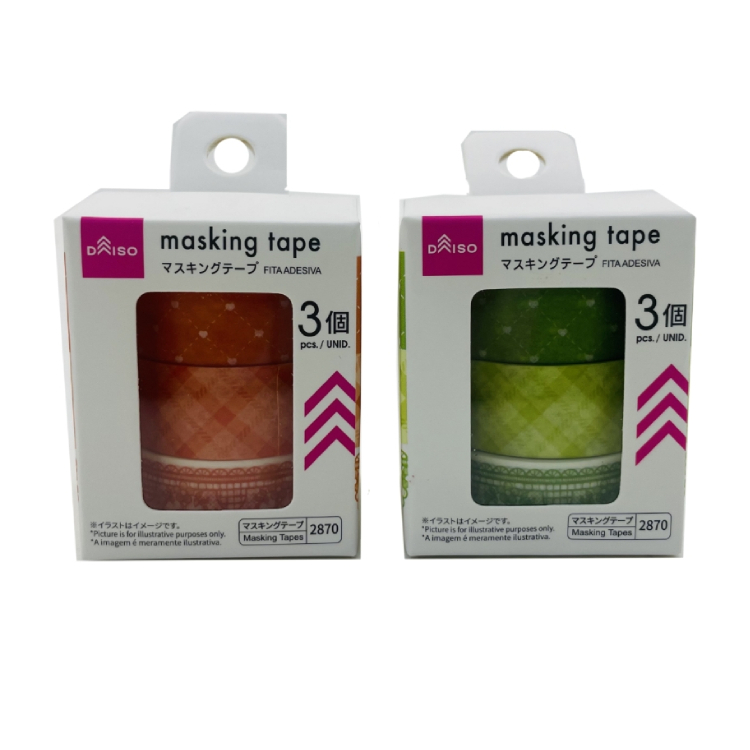 推活應援紙膠帶/橘、黃綠 3入