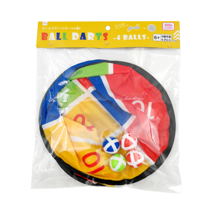 黏黏球飛鏢盤玩具/附4顆球
