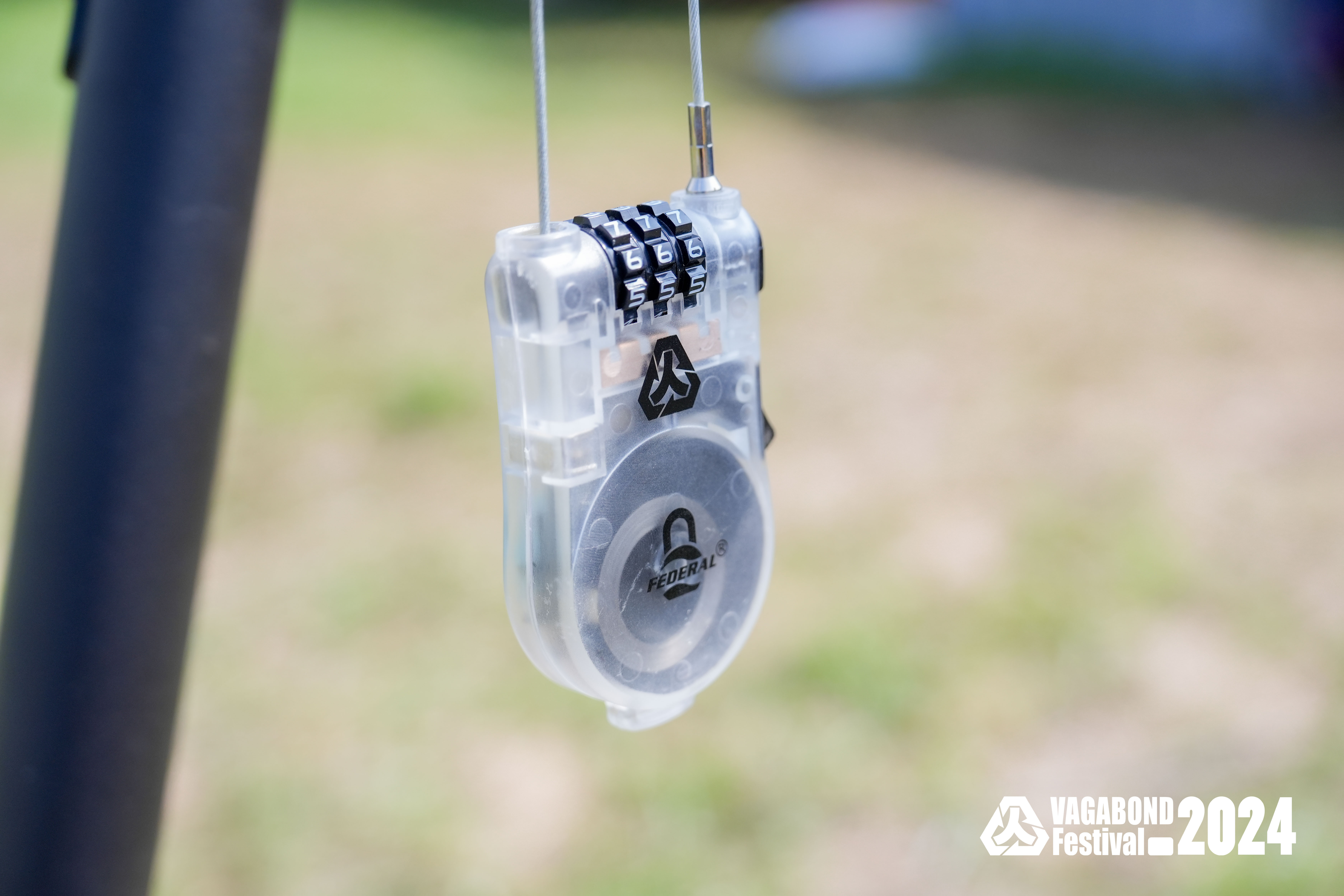 浪人祭 X FEDERAL LOCK - 353 多功能萬用鋼繩密碼鎖（雲霧透）