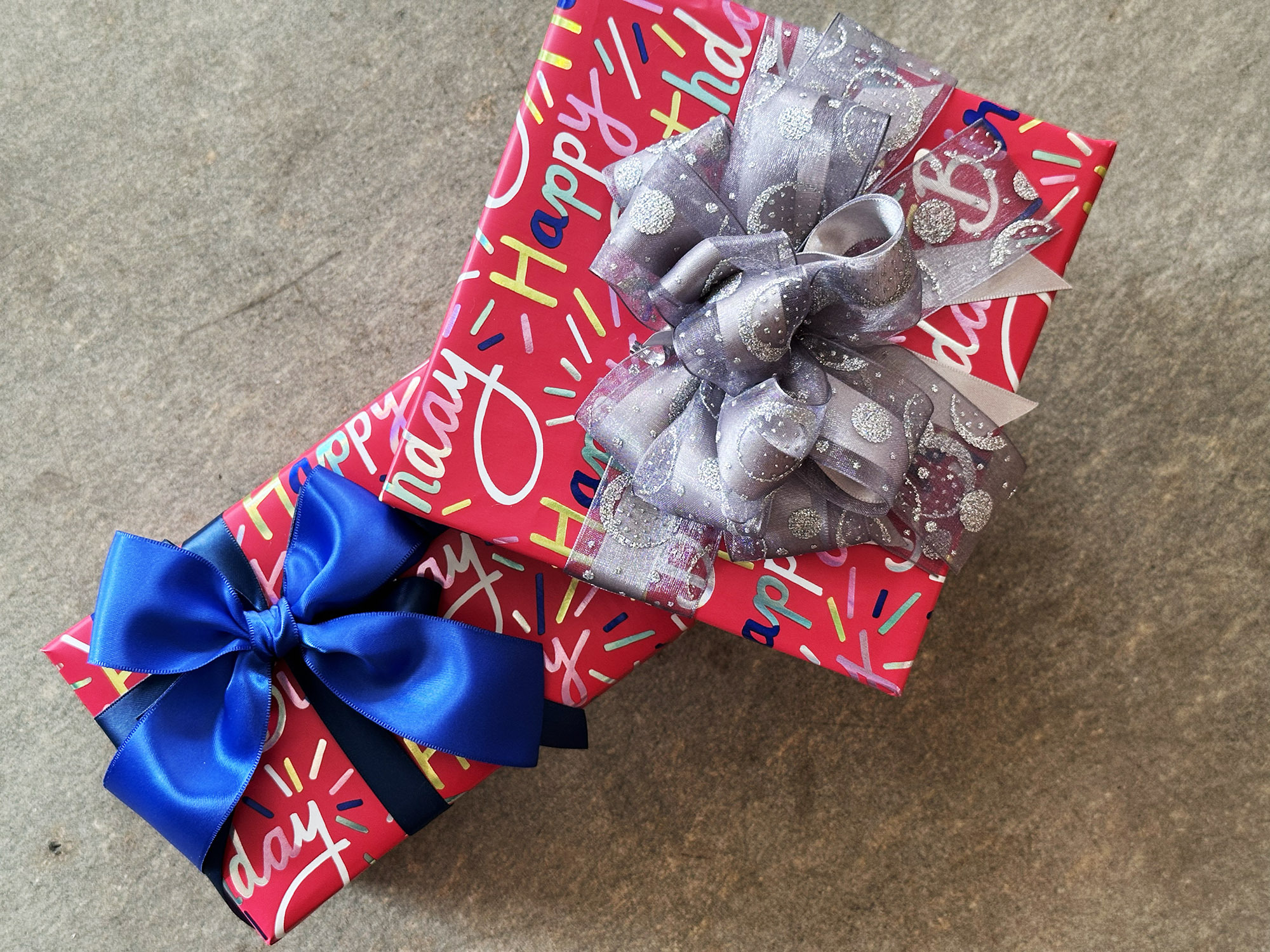 發亮生日快樂/彩色金箔/歐洲進口包裝紙